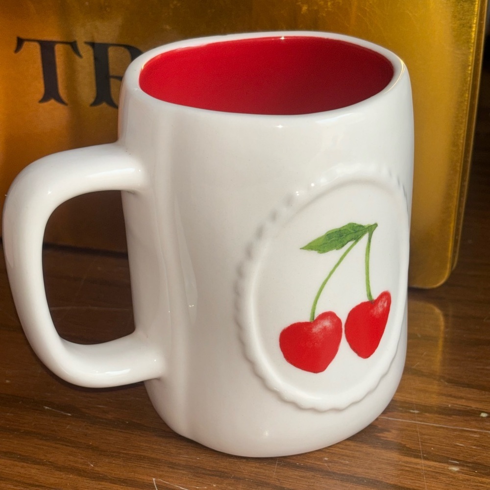 ๐ Rae Dunn Double Sided Mon Cherry Mug - Picture 2 of 5